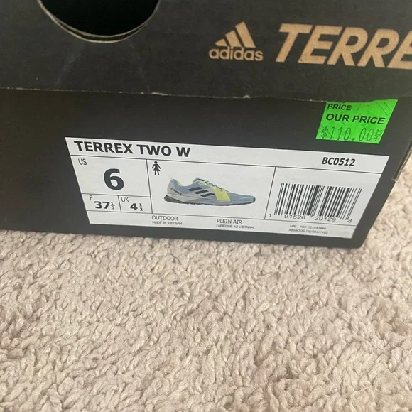 Adidas Terrex Two Women’s Hiking Shoes - Blue and Green - Picture 2 of 6